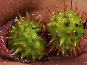 Naked Kelly Preston in the erotic scene from the film Shalopai