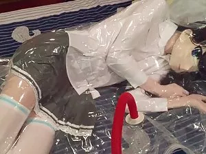 Slim blonde enjoys hot anus sex