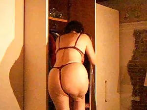 Skinny in sexy gloves gets banged by her boyfriend