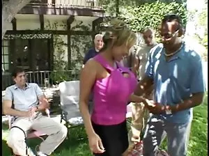 The girl on the beach sucked off the old swinger.