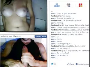 Passionate girl solo with nimble fingers