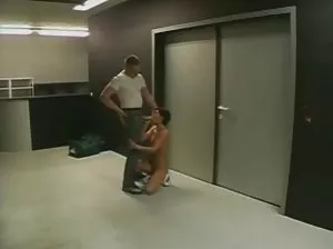 Blonde with huge breasts undressing for the droids in the chat