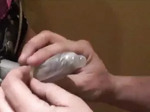 Sexy naughty Hannah squeezes dick between boob and passionately