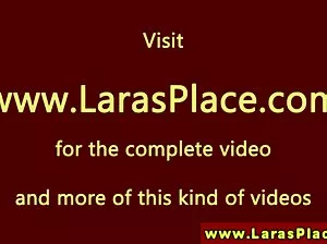 The men arranged a group of busty girl in the toilet