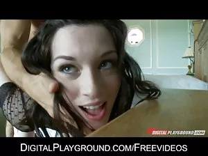 Two Russian males fry a chick in the ass