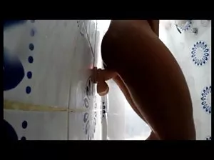 Marina wears thin sheer tights on naked body