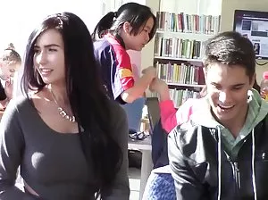 Natalie stuck in the ass strapon, developed it and gave herself to fuck