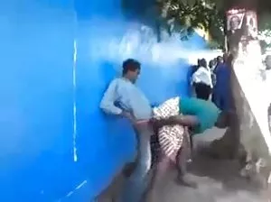 The little girl came to work, but she cheated and left on the couch