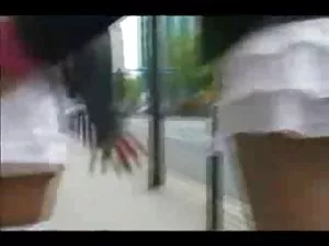 Dude leaned on a girl on a handy simulator.