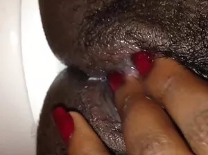 The dark-haired chick was watering the girl's sleeping Chick