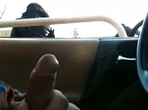 Mature chick in a mask with a young Negro