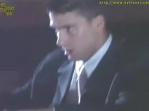 Maggie gave a blow job to her husband in the bathroom