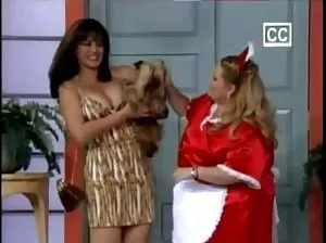 Stunning model arranged erotic show on the nature