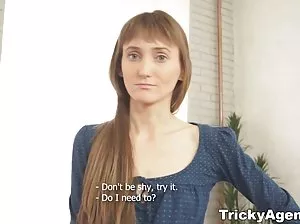 A gymnast pretends to be a doll, and a man is a pussy.