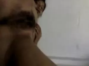 Russian macho takes off on the phone like a young brunette sucks his cock