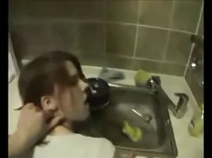 Thick fetishist caresses herself in latex gloves