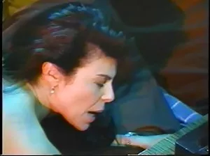 Brunette in lace pantyhose dolbjat in the ass