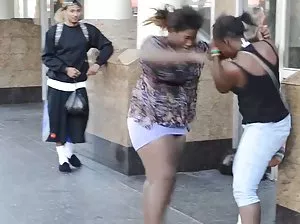 Cute girl undress in the kitchen and caresses shaved kitty