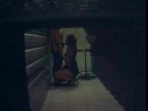 Two strong beautiful petics crouched on the couch and onanate