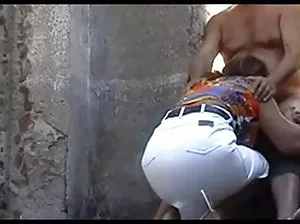 Different aunts in bathing suits bathe in a bath