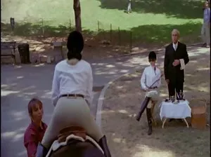 Hot chicks engaged in lesbian sex and suck guy cock