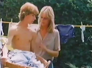 Blonde with big Dokami depicts a doll