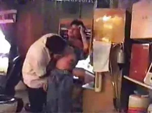 Skinny Russian chick fingering her shaved pussy after a thorough stretch