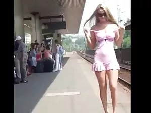 Excited female screams during a sex machine test