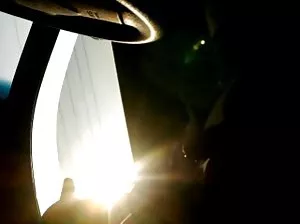 Passionate wife in black stockings sucks dick husband